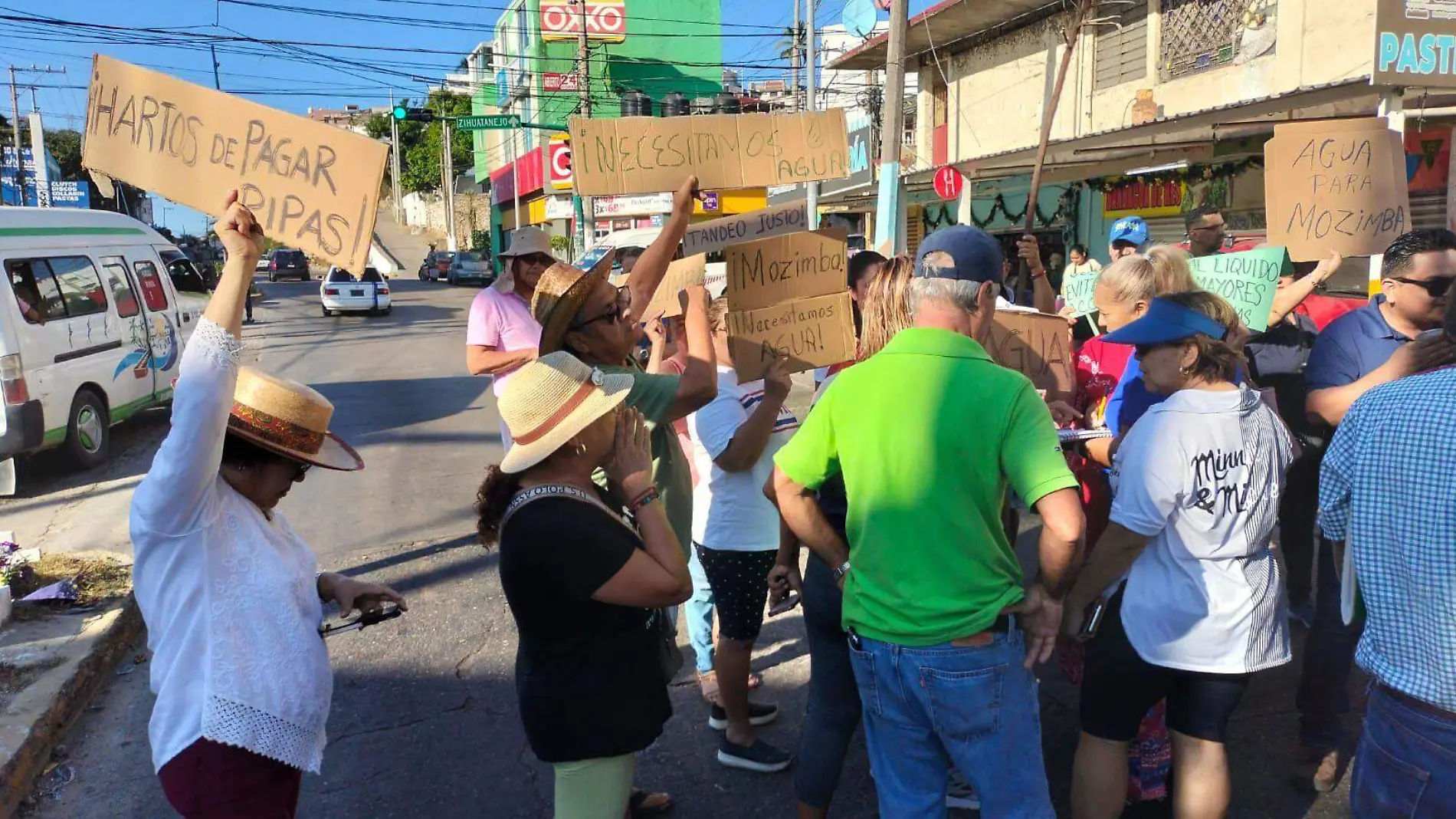 bloqueo por falta de agua